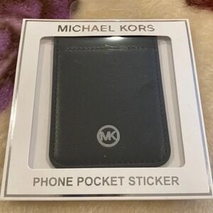 Michael Kors Black Phone Pocket Sticker